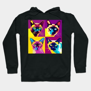 Burmese Cat Pop Art - Cat Lover Gift Hoodie